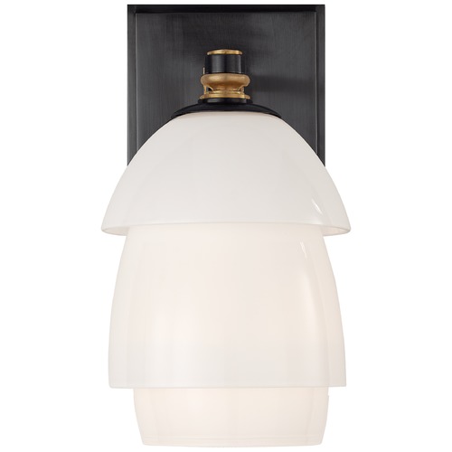 Thomas OBrien Whitman Sconce in Bronze & Brass by Visual Comfort Signature