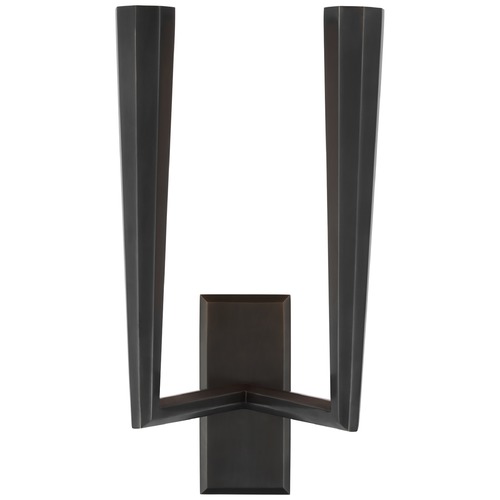 Visual Comfort Signature Collection Thomas OBrien Galahad Double Sconce in Bronze by Visual Comfort Signature TOB2713BZ