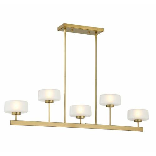Savoy House Falster 5-Light LED Linear Chandelier in Warm Brass by Savoy House 1-5407-5-322