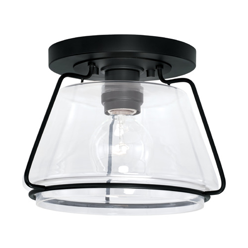 McLane 10.50-Inch Flush Mount in Matte Black by Capital Lighting