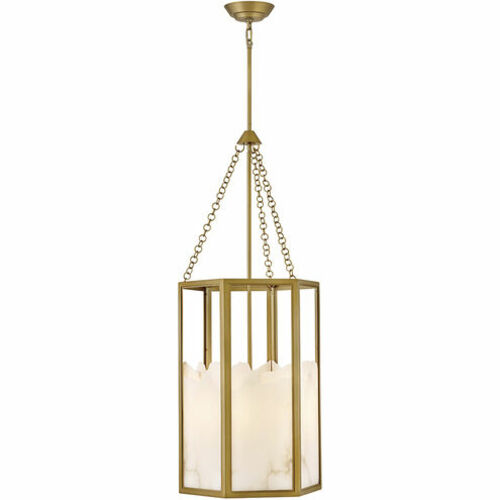 Veleta 55.75-In High Chandelier in Lacquered Brass by Fredrick Ramond