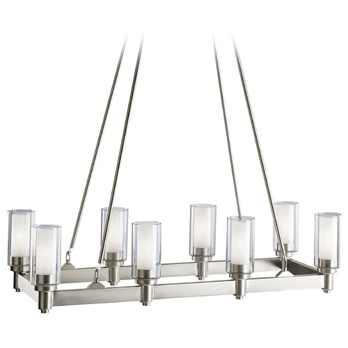 Circolo 36.25-Inch Linear Chandelier in Brushed Nickel by Kichler Lighting