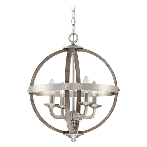 Quoizel Lighting Fusion Brushed Nickel Pendant by Quoizel Lighting FSN5204BN