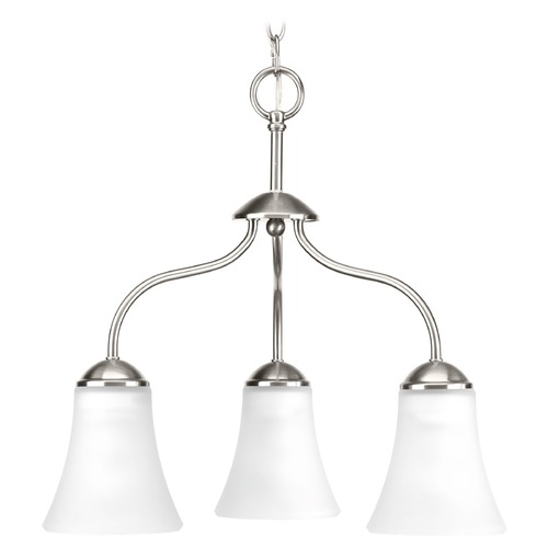 Progress Lighting Classic Brushed Nickel Mini Chandelier by Progress Lighting P4762-09