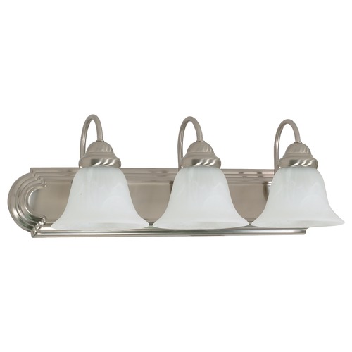 Ballerina Brushed Nickel Bathroom Light by Nuvo Lighting