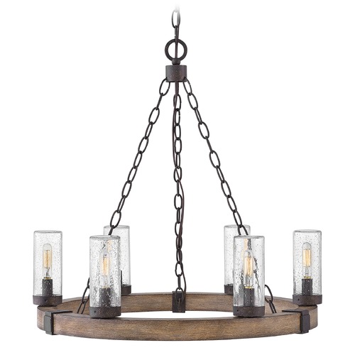 Sawyer Sequoia & Iron Rust LED Outdoor Hanging Light by Hinkley Lighting