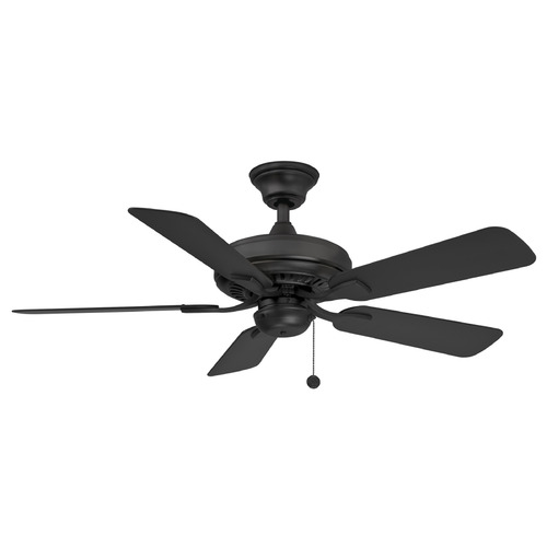 Fanimation Fans Edgewood 44 Black Ceiling Fan Without Light