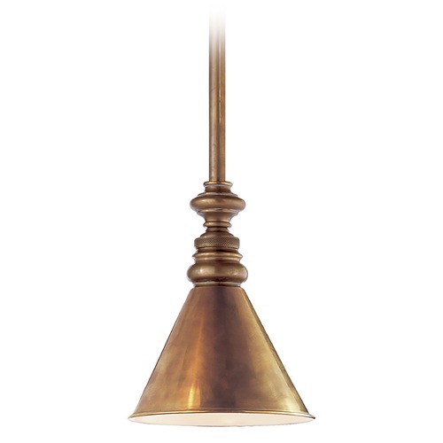 Visual Comfort Signature Collection E.F. Chapman Boston Pendant in Antique Brass by Visual Comfort Signature SL5125HABSLDHAB