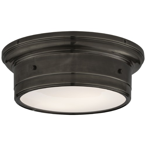 Visual Comfort Signature Collection Studio VC Siena Small Flush Mount in Bronze by Visual Comfort Signature SS4015BZWG