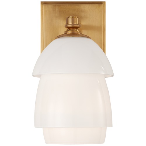 Thomas OBrien Whitman Sconce in Antique Brass by Visual Comfort Signature