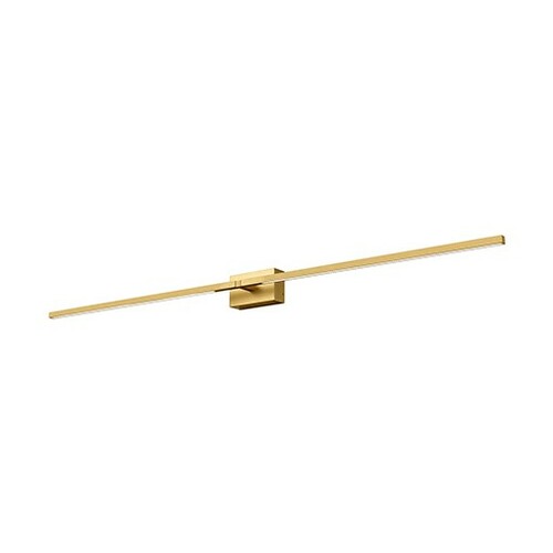 Pandora Brushed Gold LED Vertical Bathroom Light by Kuzco Lighting