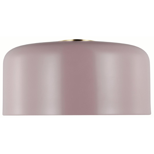 Visual Comfort Studio Collection Malone Rose & Satin Brass Flushmount Light
