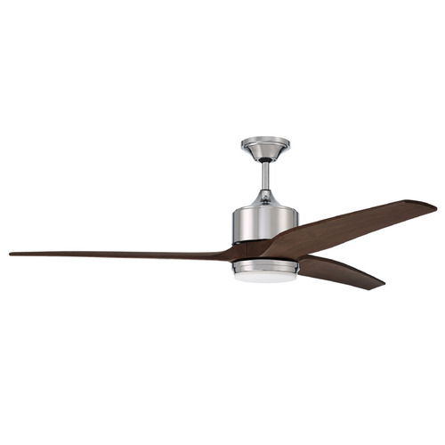 Mobi Chrome LED Ceiling Fan by Craftmade Lighting
