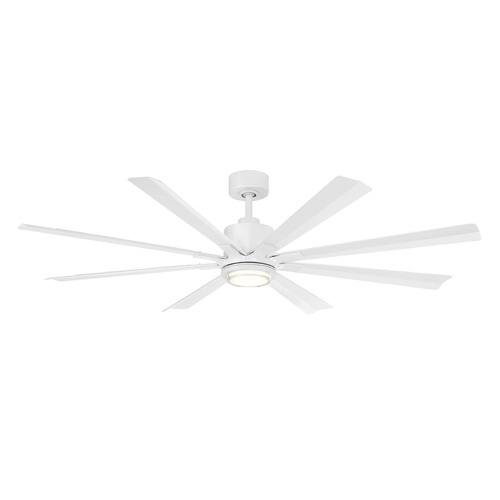 Modern Forms Size Matters Matte White LED Ceiling Fan with Light