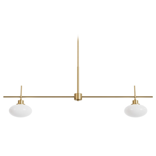 Hunter Fan Company Getty Luxe Gold Island Light with Oval Shade