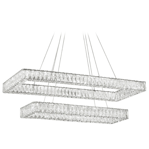 Crystorama Lighting Kinsley Polished Chrome LED Pendant Light