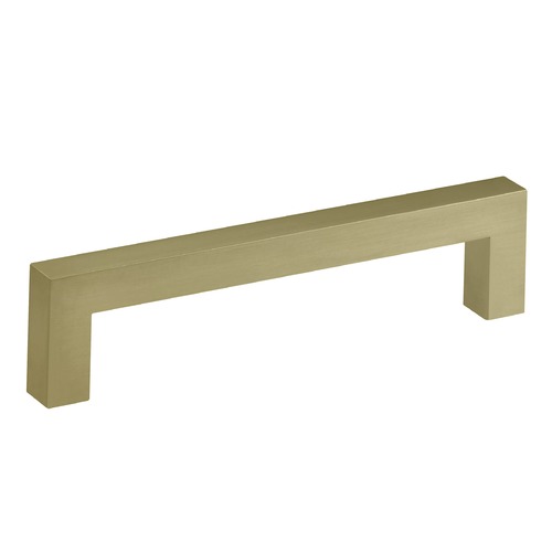Satin Brass Cabinet Pull 5-Inch Center to Center Pack of 10