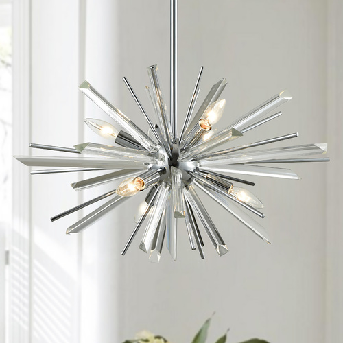 Palisades Ave. Chrome Chandelier by Avenue Lighting