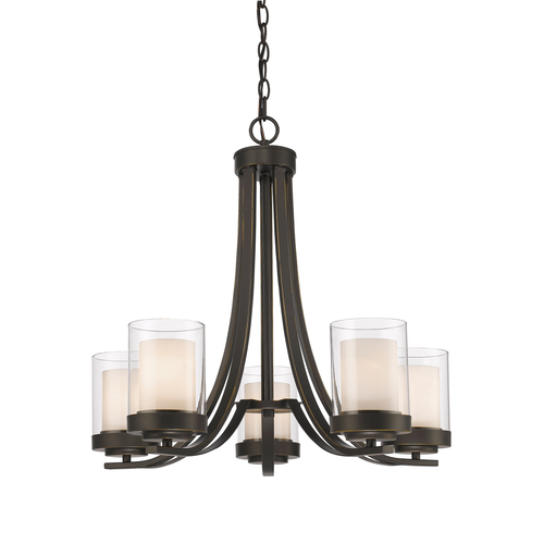 Z-Lite Willow Olde Bronze Chandelier by Z-Lite 426-5-OB