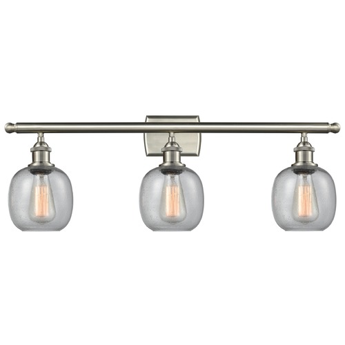Innovations Lighting Belfast Brushed Satin Nickel Bathroom Light by Innovations Lighting 516-3W-SN-G104