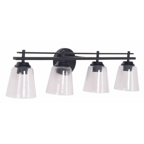 Drake 33-Inch Vanity Light in Flat Black by Craftmade Lighting