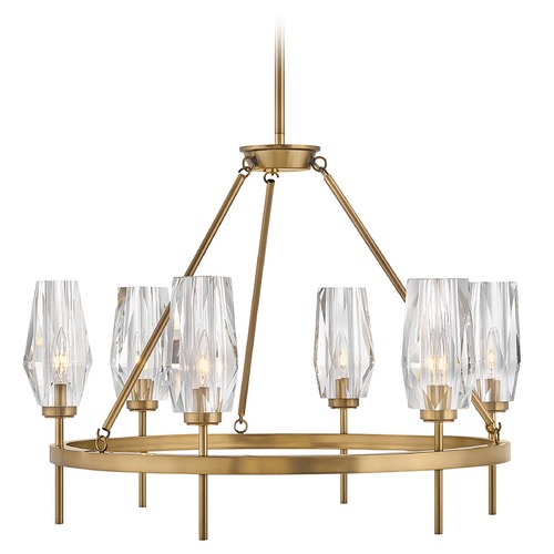Ana 6-Light Medium Chandelier in Heritage Brass by Hinkley Lighting