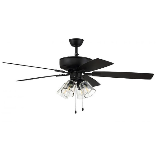 Pro Plus 104 52-Inch LED Fan in Flat Black by Craftmade Lighting
