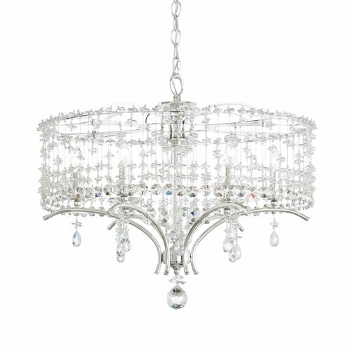 Bella Rose Antique Silver Crystal Chandelier by Schonbek Lighting