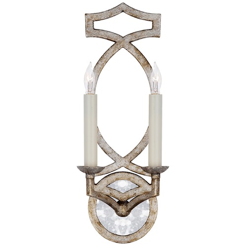 Visual Comfort Signature Collection Niermann Weeks Brittany Sconce in Venetian Silver by Visual Comfort Signature NW2311VS