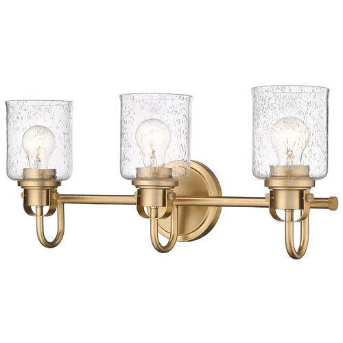 Z-Lite Kinsley Heirloom Gold Bathroom Light by Z-Lite 340-3V-HG