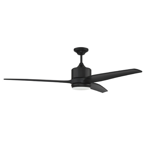 Mobi Indoor / Outdoor Flat Black LED Ceiling Fan by Craftmade Lighting