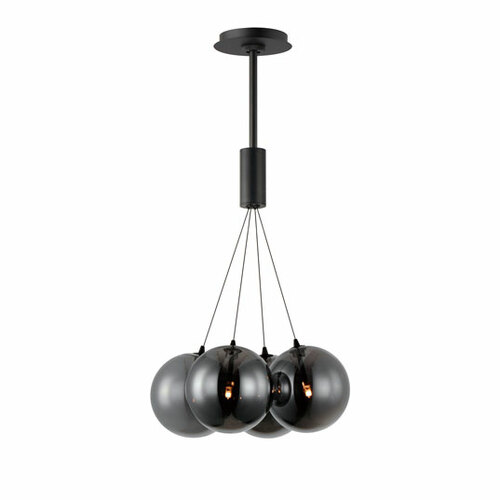 Burst 4-Light LED Cluster Pendant in Black by ET2 Lighting