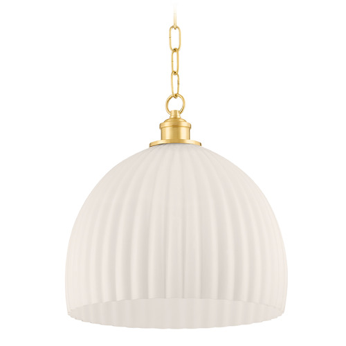 Mitzi by Hudson Valley Mitzi Stella Large Aged Brass Wall Sconce H771701L-AGB