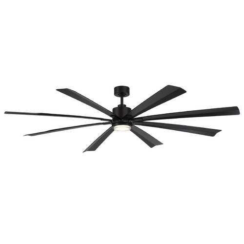 Modern Forms by WAC Lighting Modern Forms Size Matters Matte Black LED Ceiling Fan with Light FR-W2403-84L-MB