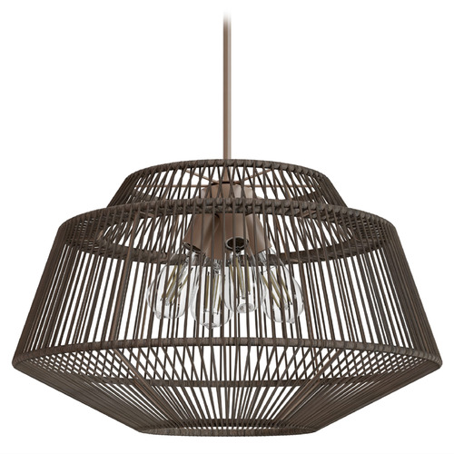 Hunter Fan Company Brookhollow Sable Rattan Pendant Light