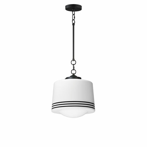 Eureka 11.75-Inch Pendant in Black by Maxim Lighting