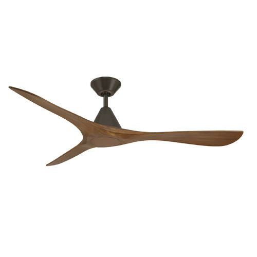 Modern Forms Carve Bronze & Distressed Koa Ceiling Fan Without Light