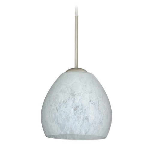 Besa Lighting Bolla Satin Nickel Mini-Pendant Light
