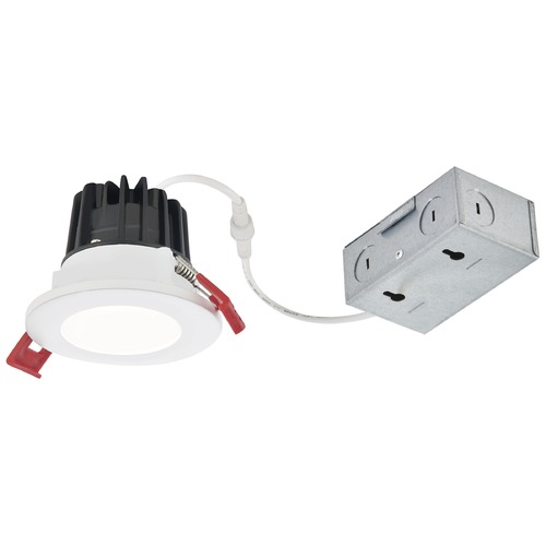 2'' LED Canless 8W White/Spun Nickel Recessed Downlight 3000K 38Deg IC Rated By Recesso