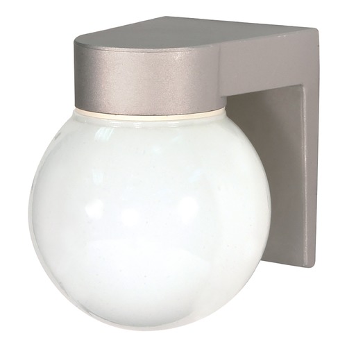 Satin Aluminum Outdoor Wall Light by Nuvo Lighting