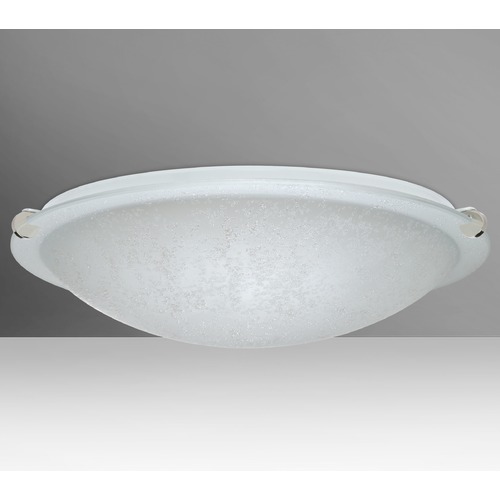 Besa Lighting Trio Polished Nickel Flushmount Light