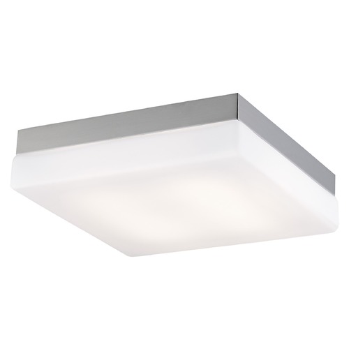 Cermack St. 9-Inch Brushed Nickel LED Flush Mount by Avenue Lighting