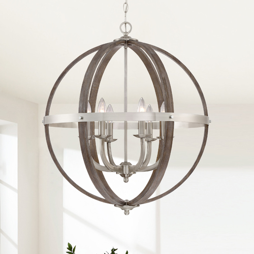 Quoizel Lighting Fusion Brushed Nickel Pendant by Quoizel Lighting FSN5206BN