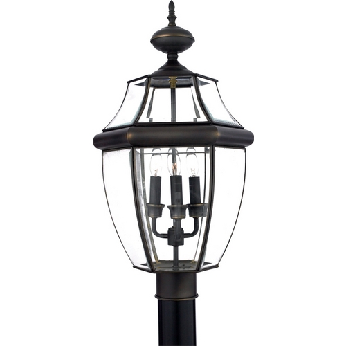 Newbury Post Light in Medici Bronze by Quoizel Lighting