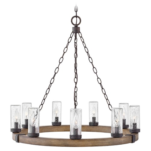 Hinkley Sawyer Sequoia & Iron Rust LED Outdoor Hanging Light by Hinkley Lighting 29208SQ-LL