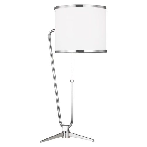 Generation Lighting ED Ellen-DeGeneres 26-Inch Tall Jacobsen Polished Nickel LED Table Lamp by Generation Lighting ET1241PN1