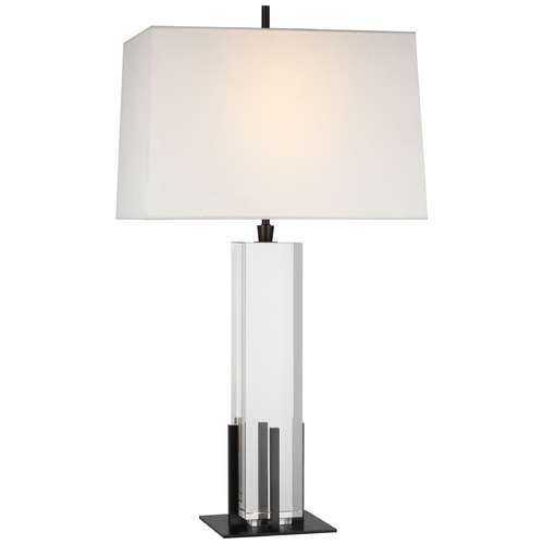 Visual Comfort Signature Collection Thomas OBrien Gironde Lamp in Crystal & Bronze by Visual Comfort Signature TOB3920CGBZL