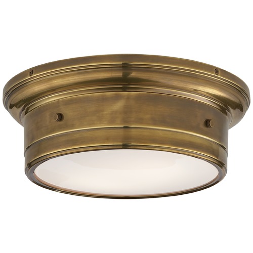 Visual Comfort Signature Collection Studio VC Siena Small Flush Mount in Antique Brass by Visual Comfort Signature SS4015HABWG