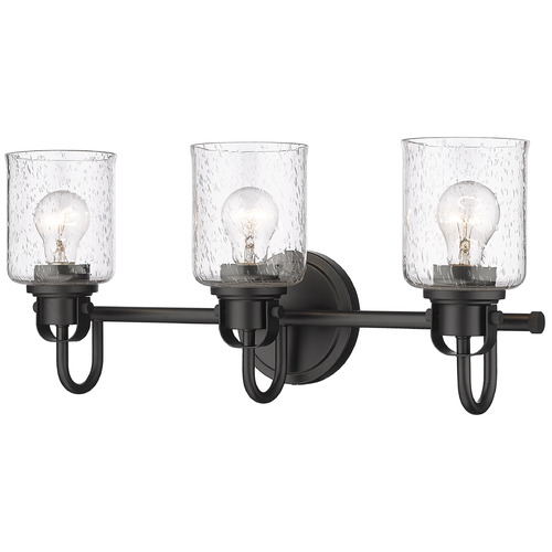 Kinsley Matte Black Bathroom Light by Z-Lite