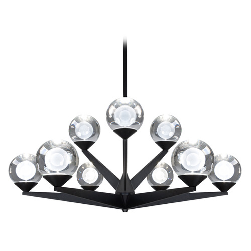 Double Bubble Black LED Chandelier by Modern Forms